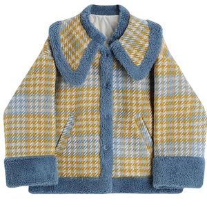 Herringbone wool coat